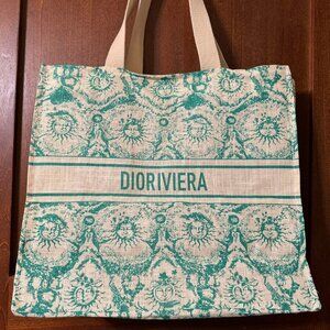 Authentic Dior Riviera Beauty Bag Cosmetic Canvas Tote Bag